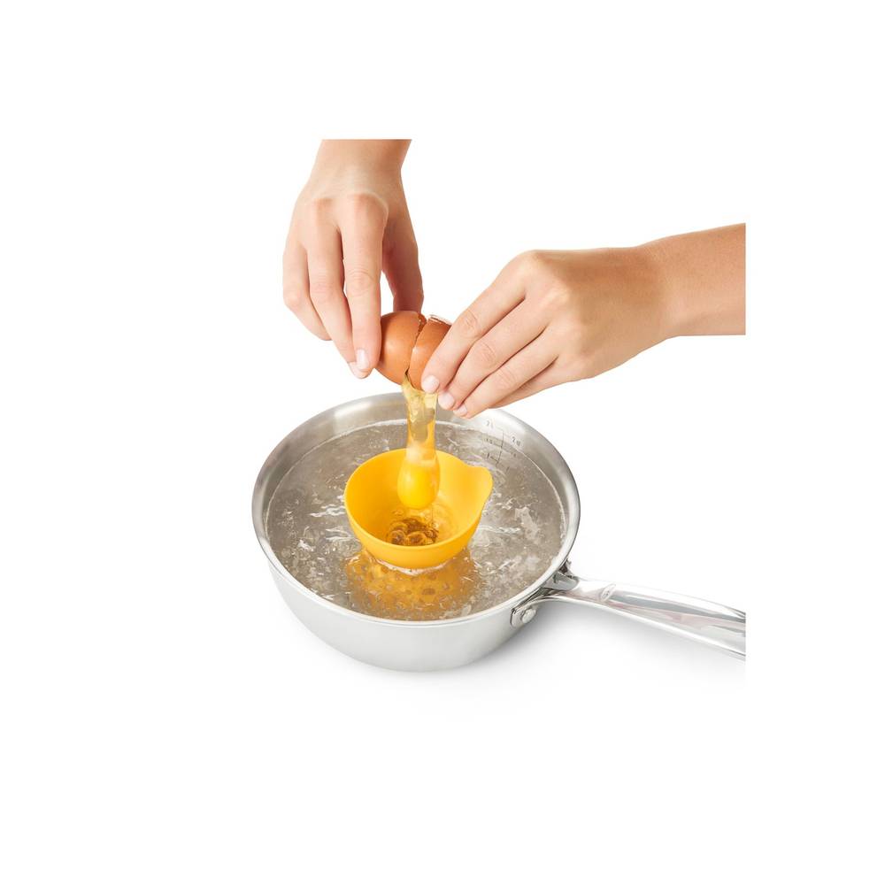 OXO 11207000MLNYKEU Eier-Pochierer Silikon, gelb (2er Pack)