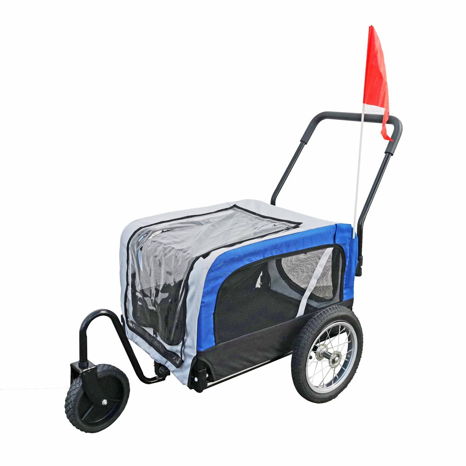 Hundeanhänger für Mini Red Loon Lastanhänger Fahrradanhänger Jogger Schnellfaltsystem