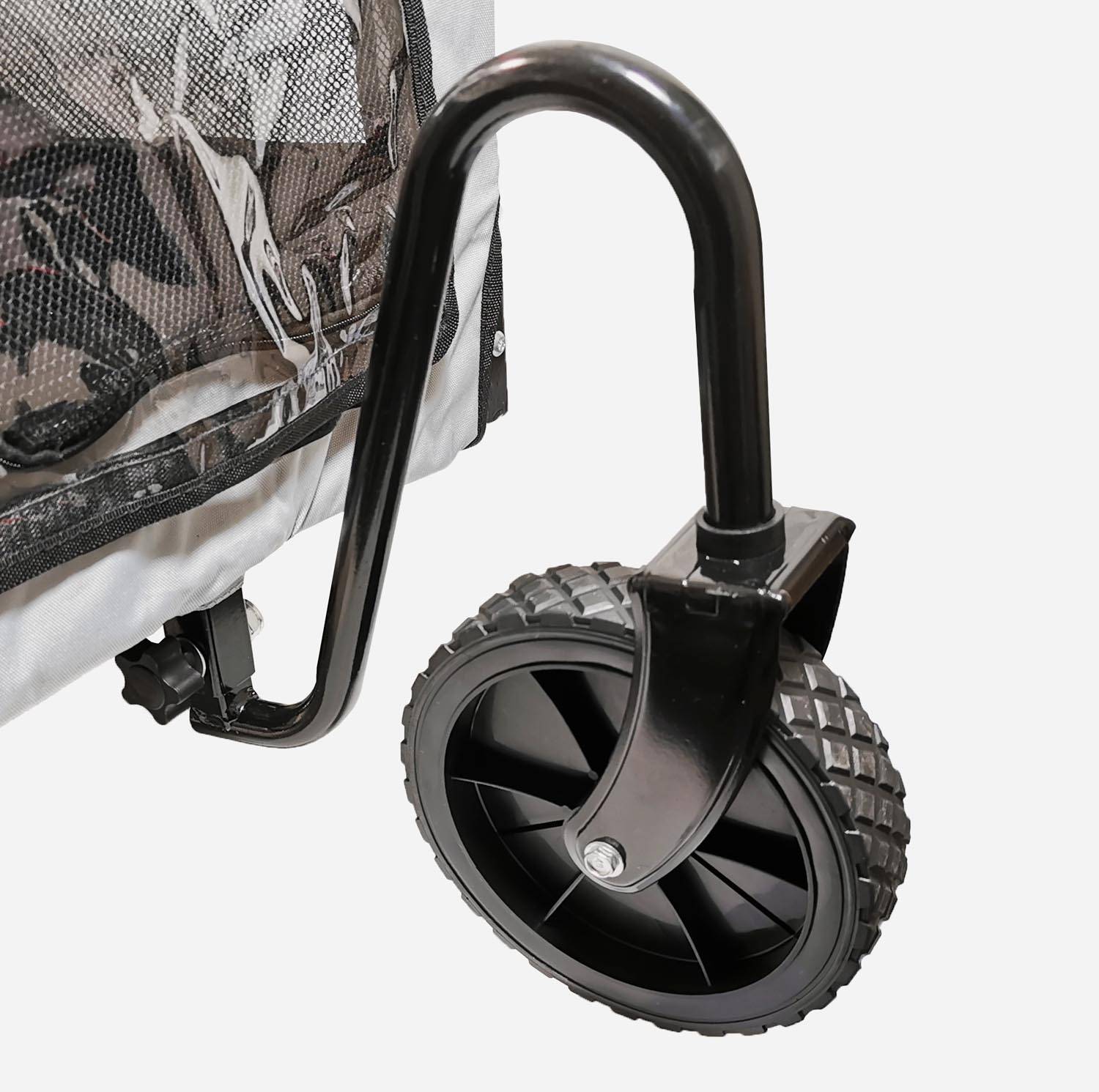 Hundeanhänger für Mini Red Loon Lastanhänger Fahrradanhänger Jogger Schnellfaltsystem