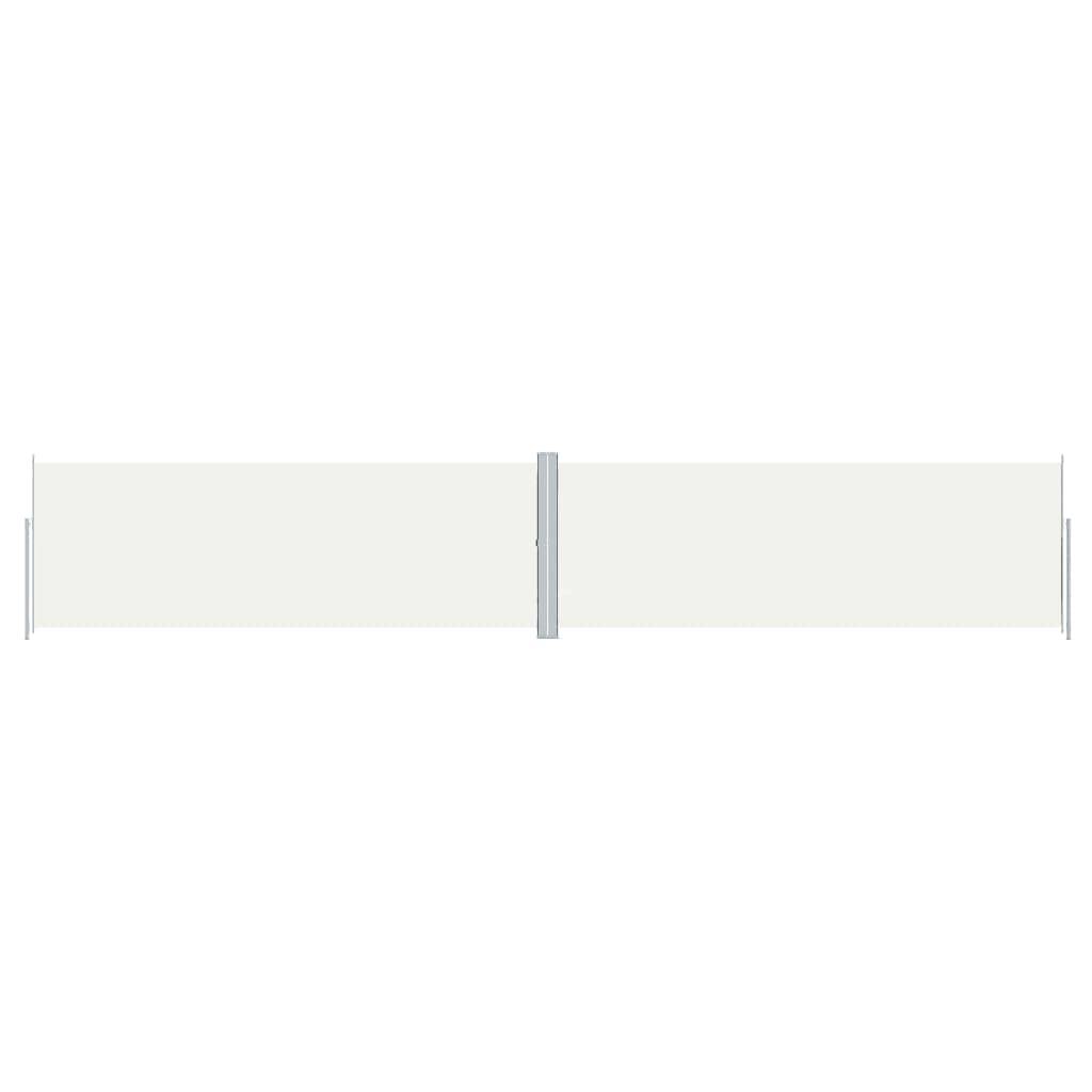 vidaXL Seitenmarkise Ausziehbar Creme 180x1000 cm