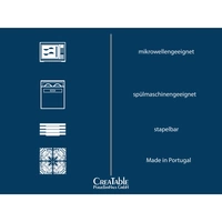 CreaTable 21653 Futuro Speiseteller Ø 26 cm, sand, 4-teilig (1 Set) CreaTable 21653 Futuro Speiseteller Ø 26 cm, sand, 4-teilig (1 Set)