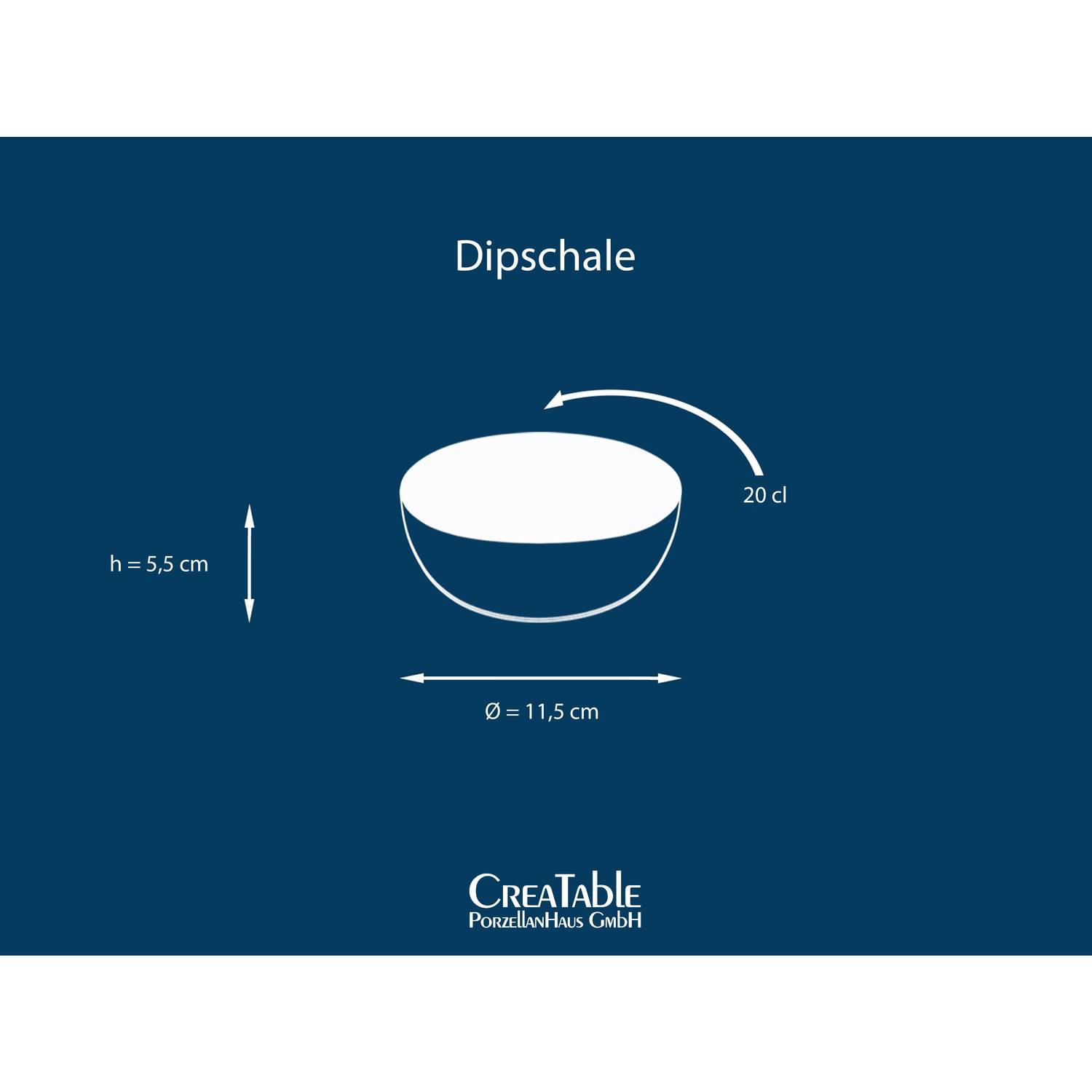 CreaTable 21973 Nature Collection Dip-Schalen Set, rosé, 6-teilig (1 Set)