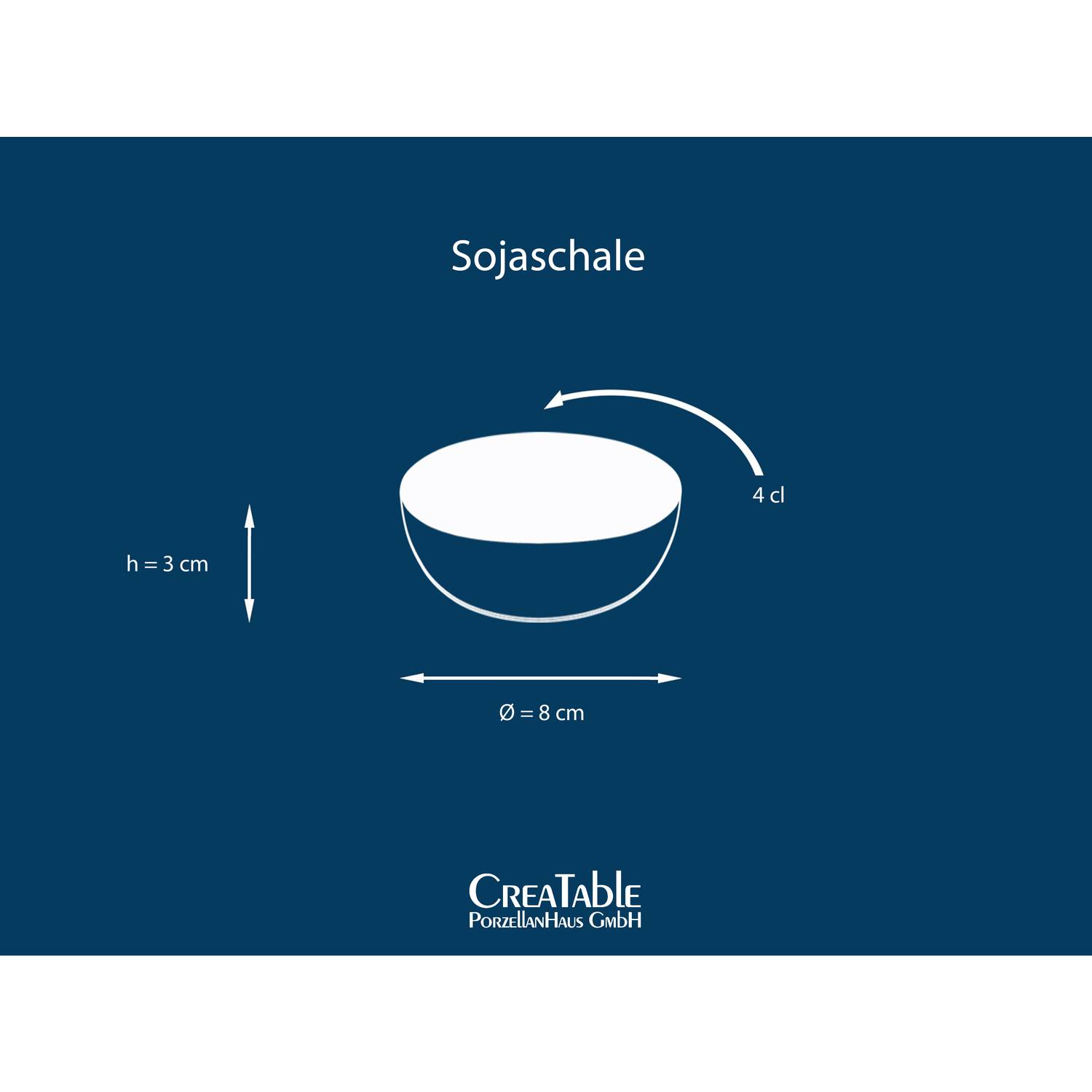 CreaTable 21974 Nature Collection Sojaschale, rosé, 6-teilig (1 Set)