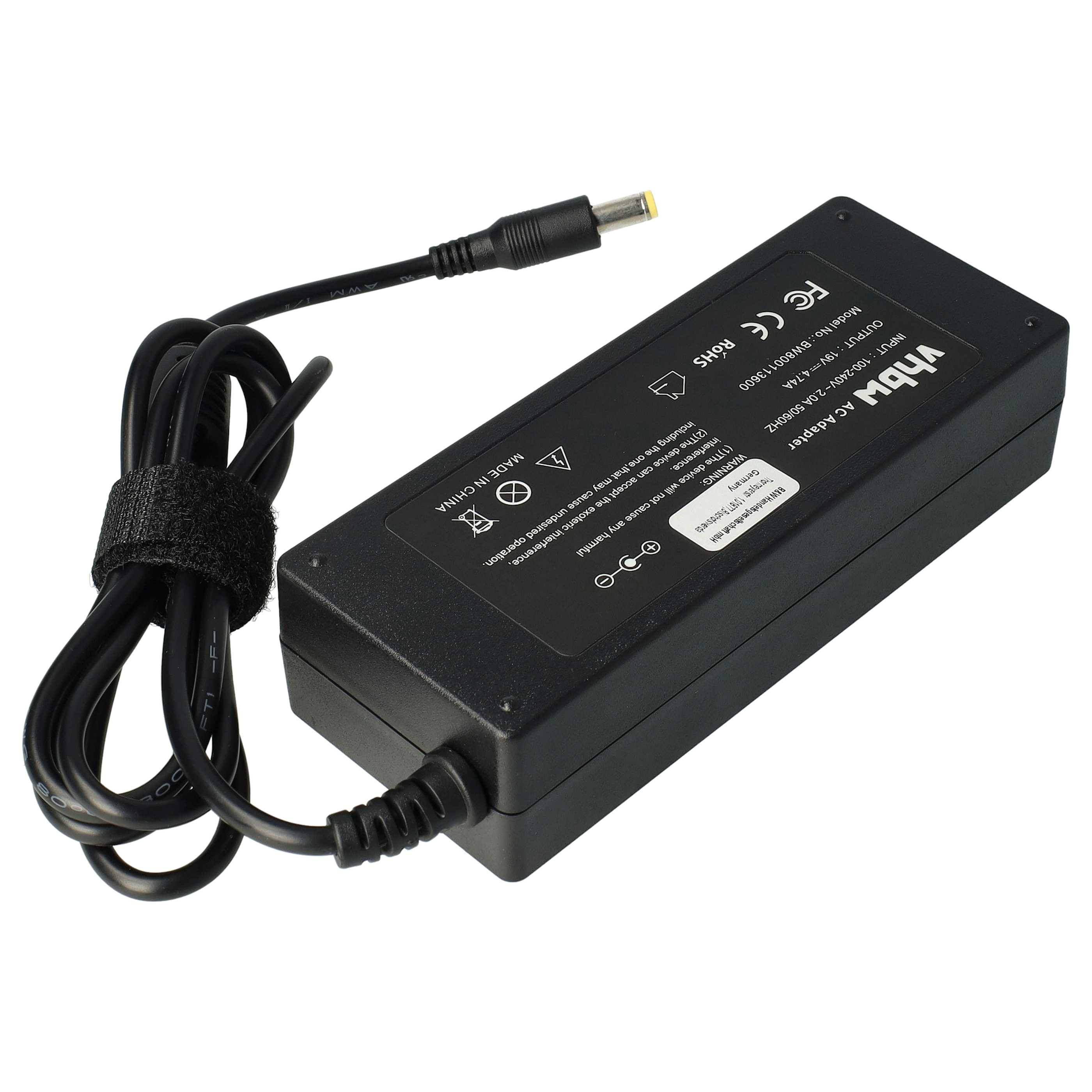 vhbw Netzteil kompatibel mit HP Pavilion XT5300, XT4345QV, XT5366WM, XT537QV, XT375, XT276, XT412 Notebook, 90 W