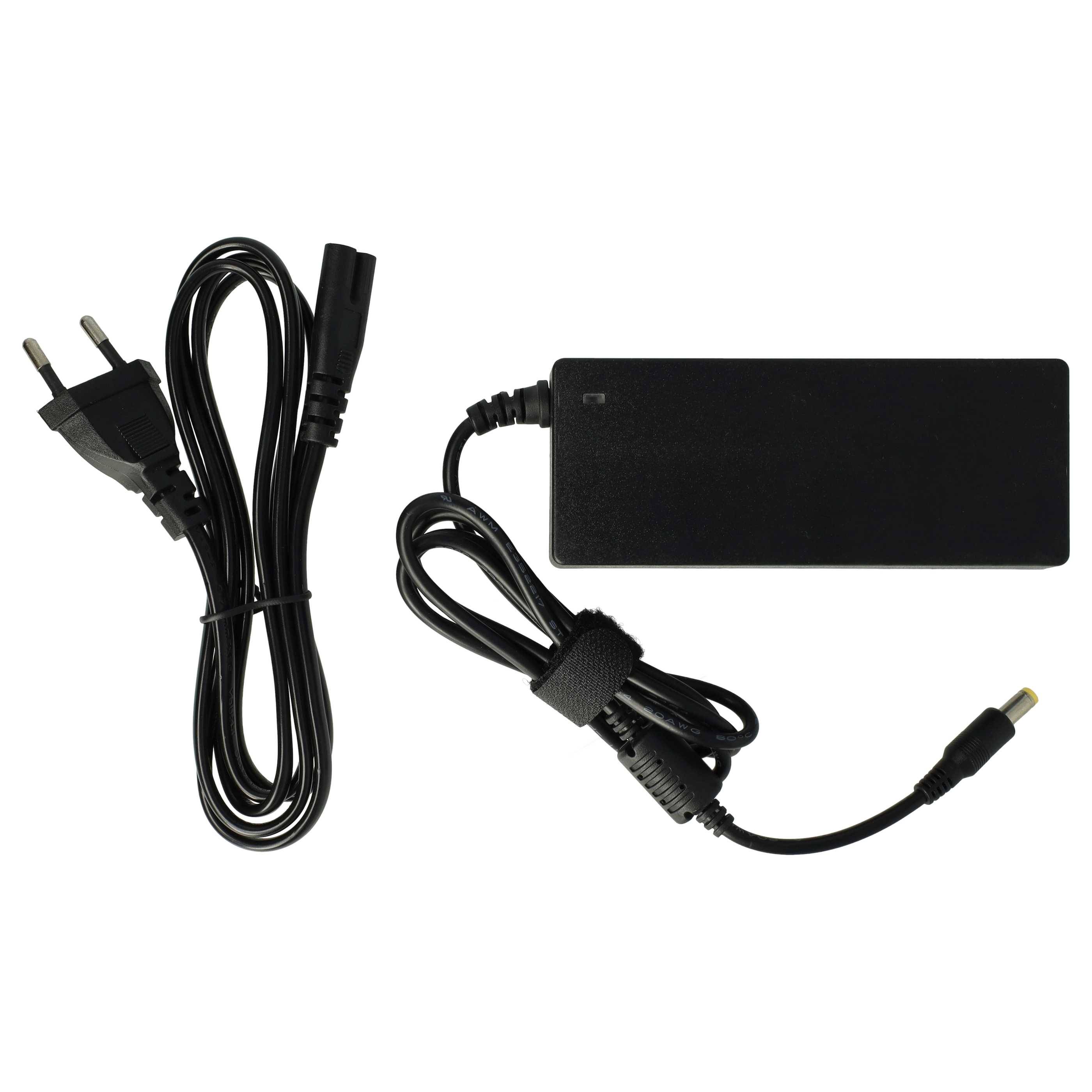 vhbw Netzteil kompatibel mit Toshiba Satellite M60-128, M60-126, M60-112, M60-105, M60-104, M60-103 Notebook, 90 W