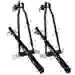 2x VDP Fahrradträger Dachfahrradträger + Dachträger VDP EVO Stahl kompatibel mit für Peugeot 106 3 Türer 1991-2003