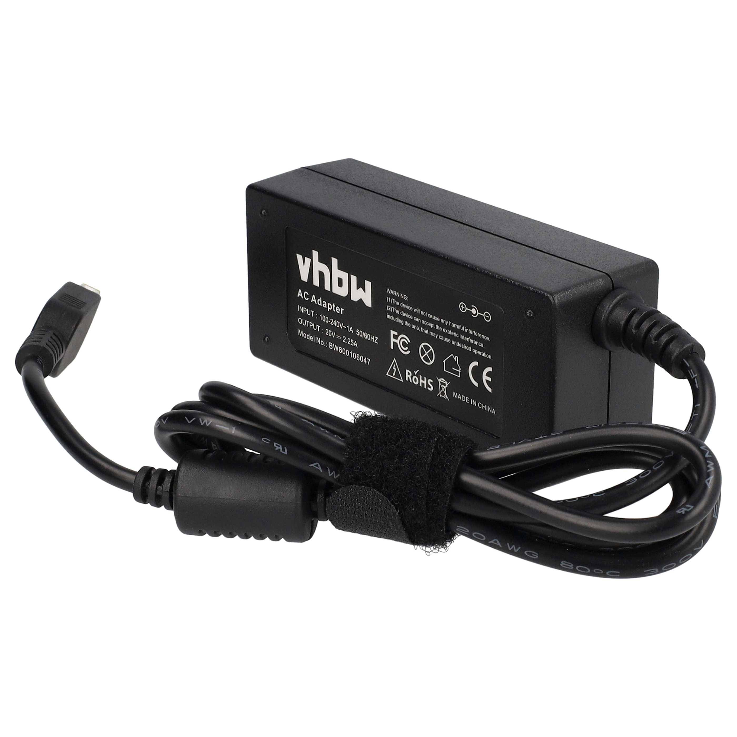 vhbw Netzteil Ladegerät kompatibel mit Lenovo IdeaPad U430p, U430 touch, U530p, U530 touch, Y50, Y70, Y70 touch, Yoga 11 Notebook, Laptop