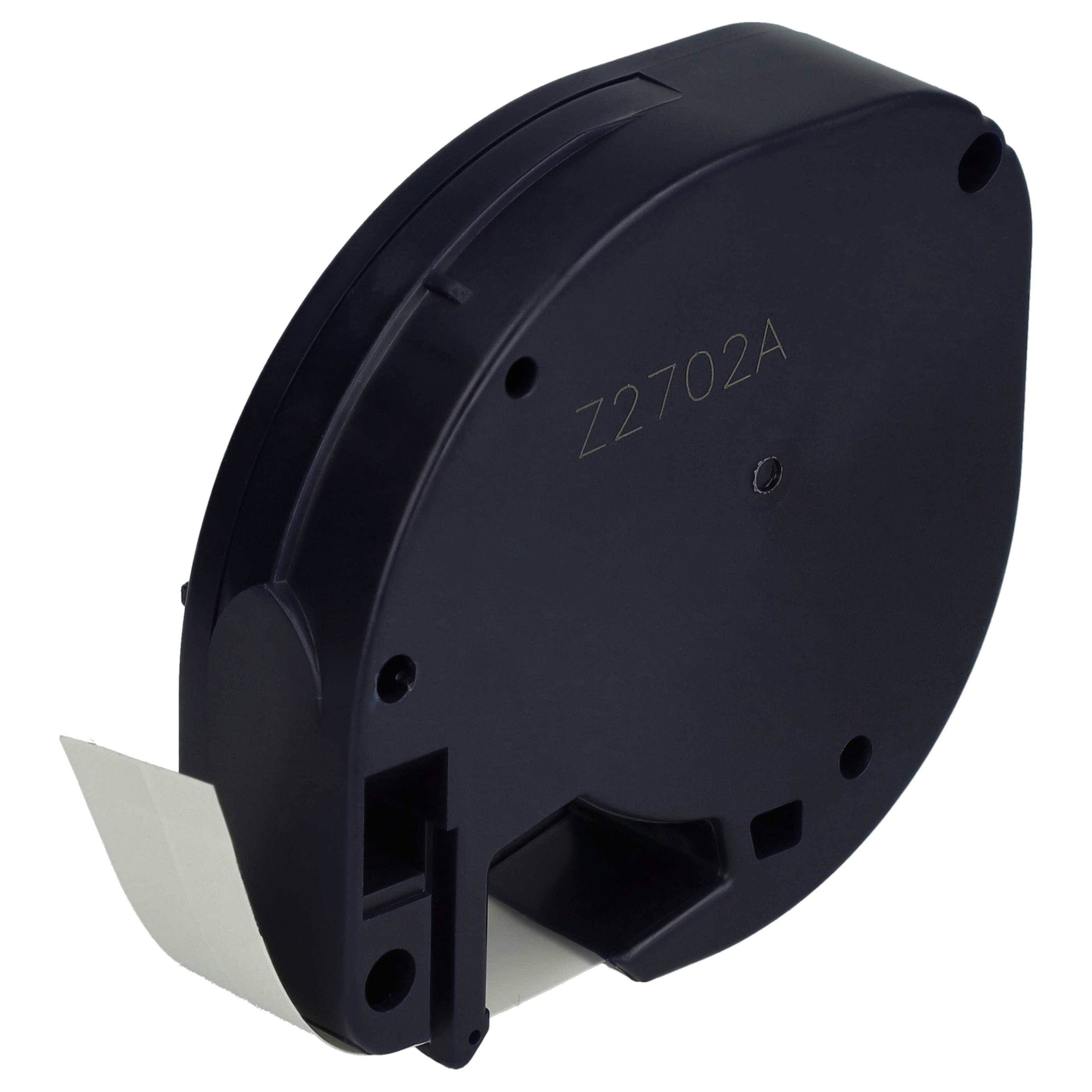vhbw 5x Schriftband-Kassette Plastik Ersatz für Dymo S0721660, 91221 für Etiketten-Drucker 4m x 12mm Schwarz auf Weiß