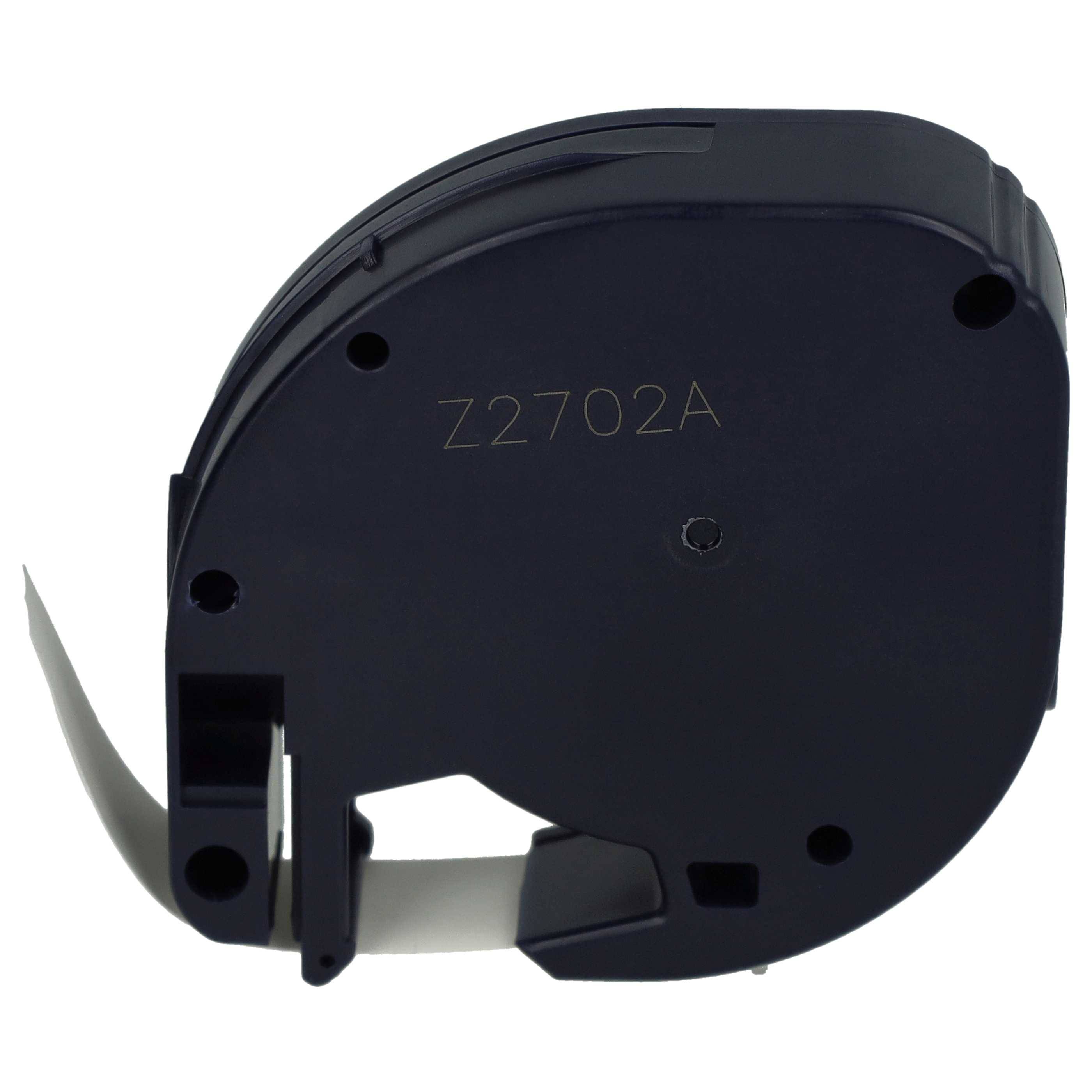 vhbw 2x Schriftband-Kassette Plastik Ersatz für Dymo S0721660, 91221 für Etiketten-Drucker 4m x 12mm Schwarz auf Weiß