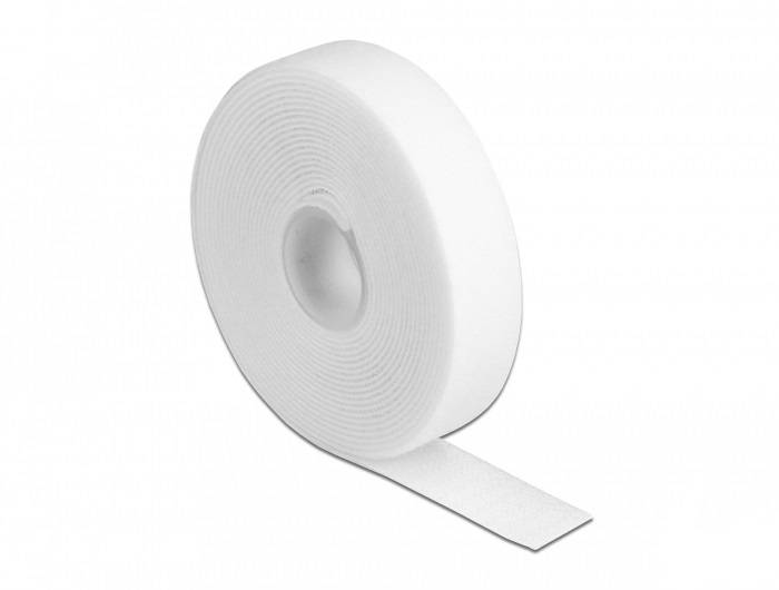 DeLOCK Velcro - Kabelbinderrolle - 3 m - weiß