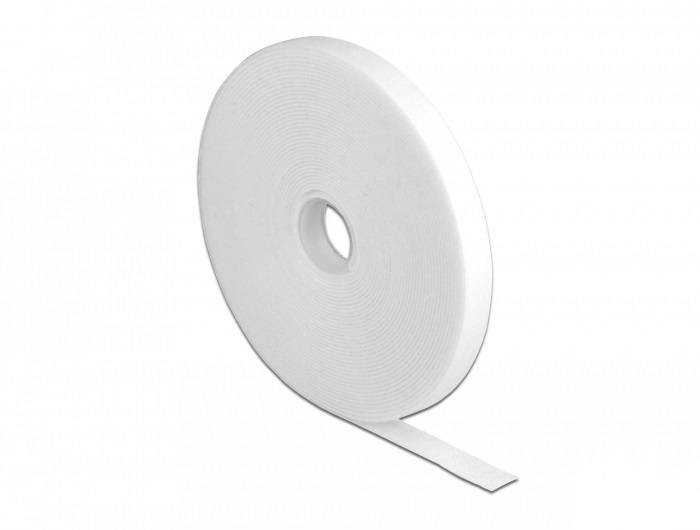 DeLOCK Velcro - Kabelbinderrolle - 10 m - weiß