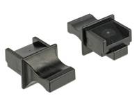 DeLOCK Dust Cover for RJ45 - Schutzumschlag - Schwarz (Packung mit 10)