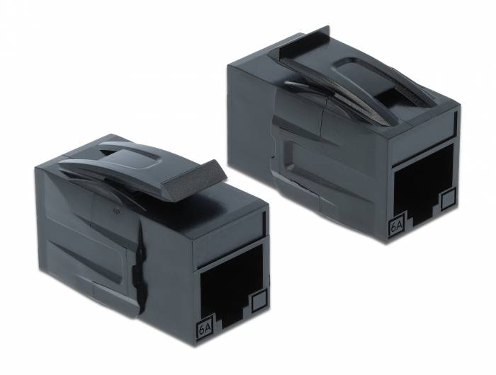 DeLOCK Keystone Module RJ45 jack > RJ45 jack Cat.6A - Modularer Einschub (Kopplung)