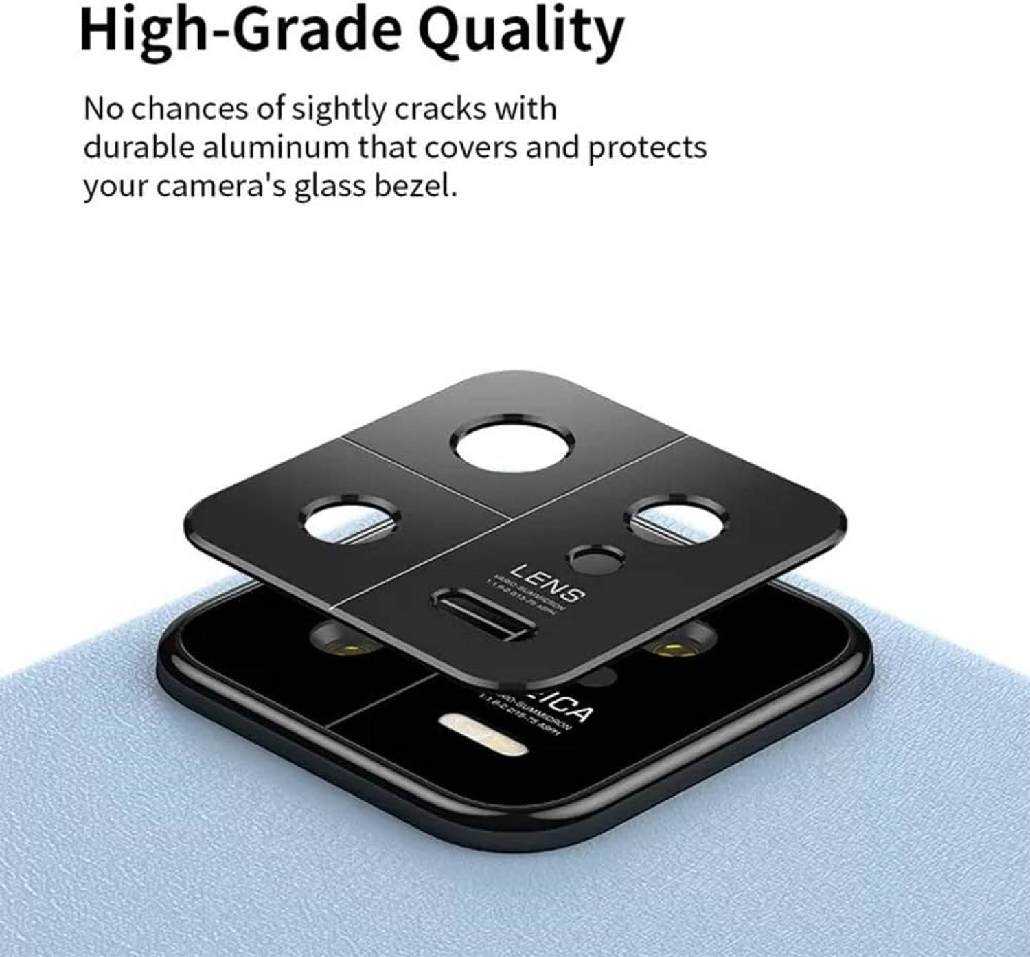 5x Kamera 9H Panzerhartglas für Xiaomi 13 3D KLAR Schwarzes ECHTES TEMPERED Panzerglas Kameraglas Kamerhartglas Kameraschutzglas Schutzglas