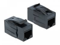 DeLOCK Keystone Module RJ45 jack > RJ45 jack Cat.6A - Modularer Einschub (Kopplung)
