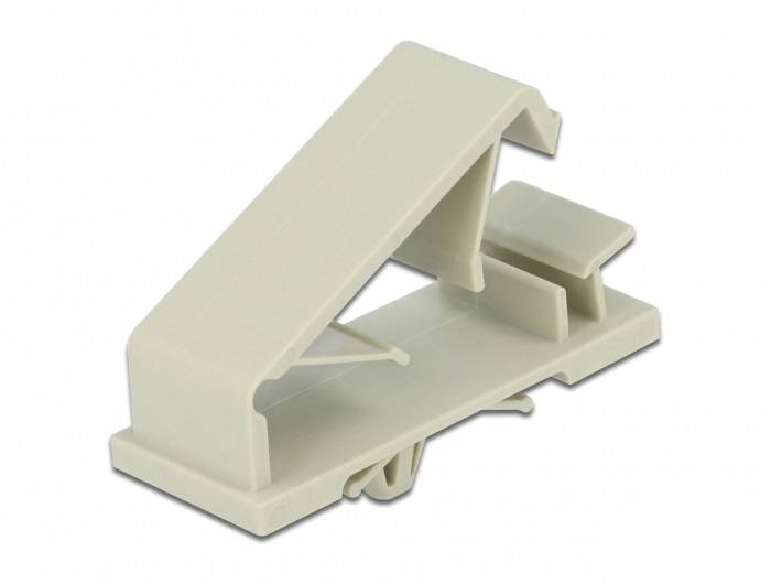 DeLOCK - Kabelhalter - Grau (Packung mit 10)
