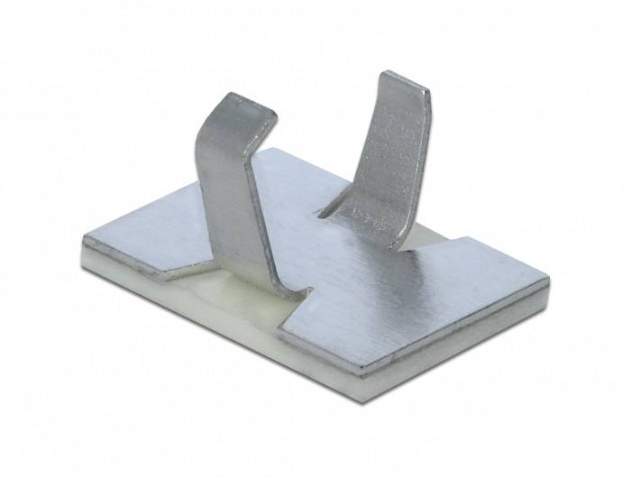 DeLOCK - Kabelklammer - Silber (Packung mit 10)