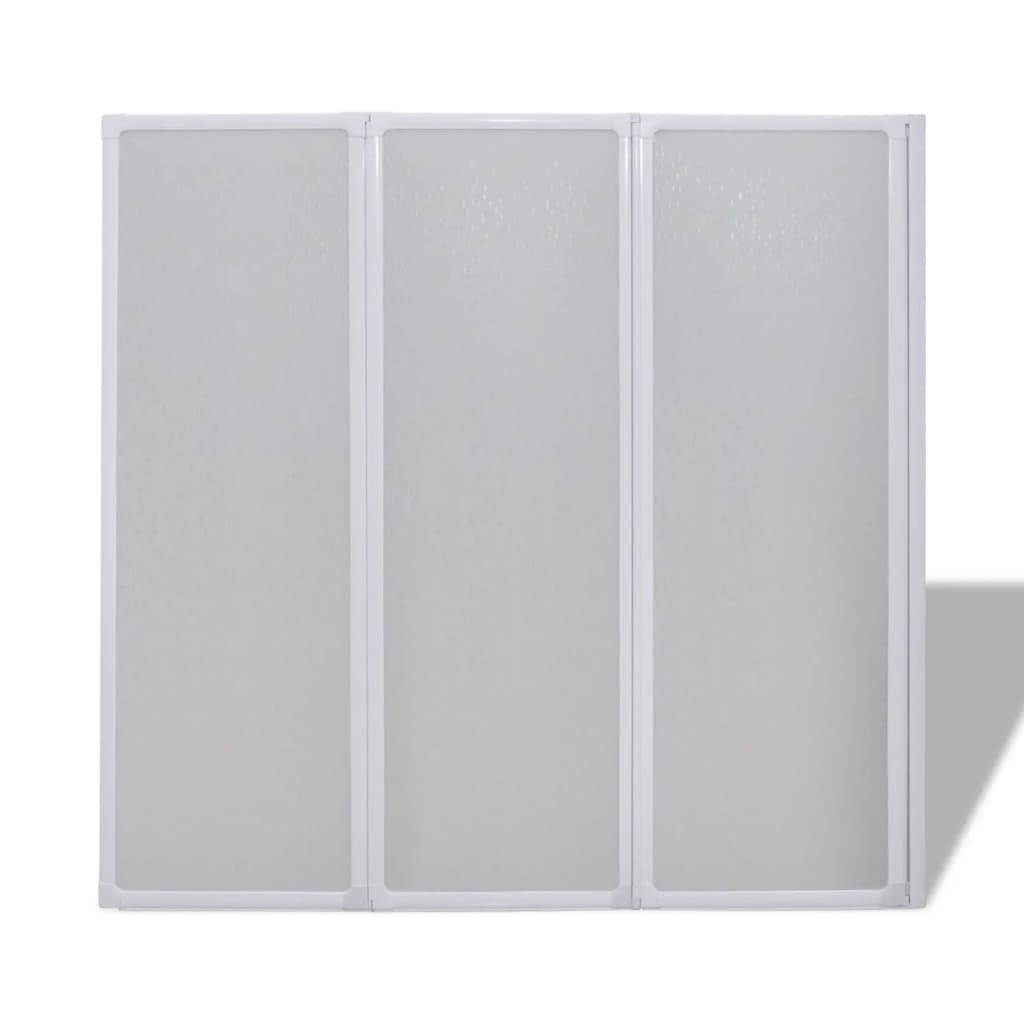 vidaXL Duschwand 117x120 cm 3-teilig Faltbar
