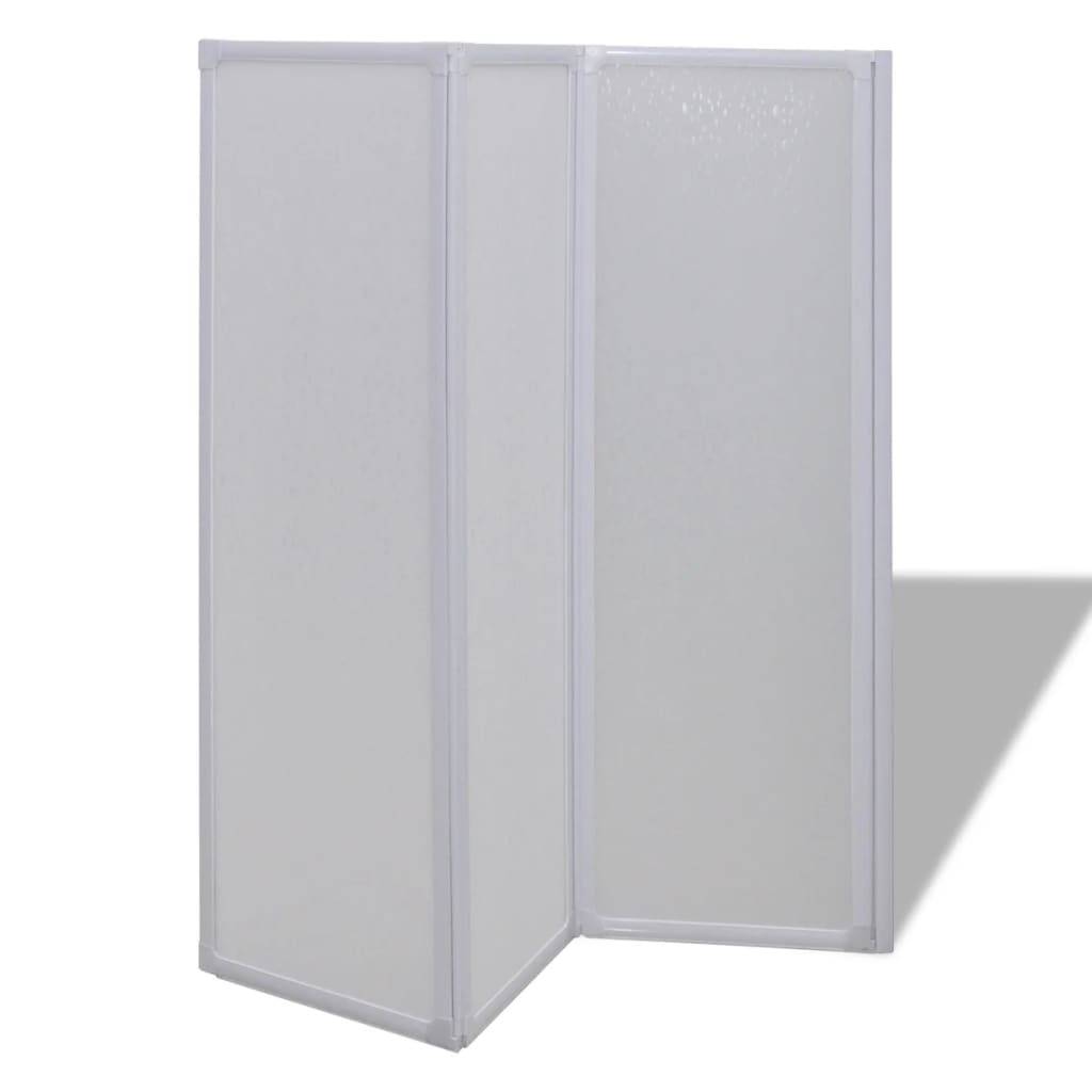 vidaXL Duschwand 117x120 cm 3-teilig Faltbar