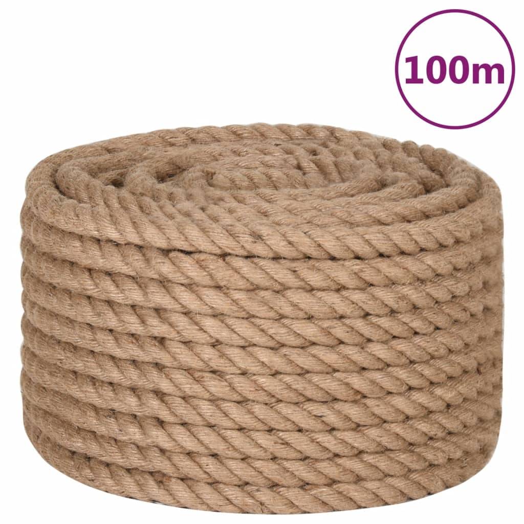 vidaXL Seil 100% Jute 20 mm 100 m