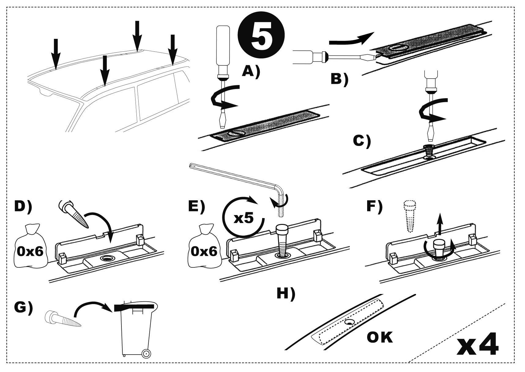 Dachbox VDPMAA460 460Ltr schwarz glänzend abschließbar + Stahl Dachträger Aurilis VDP kompatibel mit für Ford S-Max (5Türer) 2006-2015