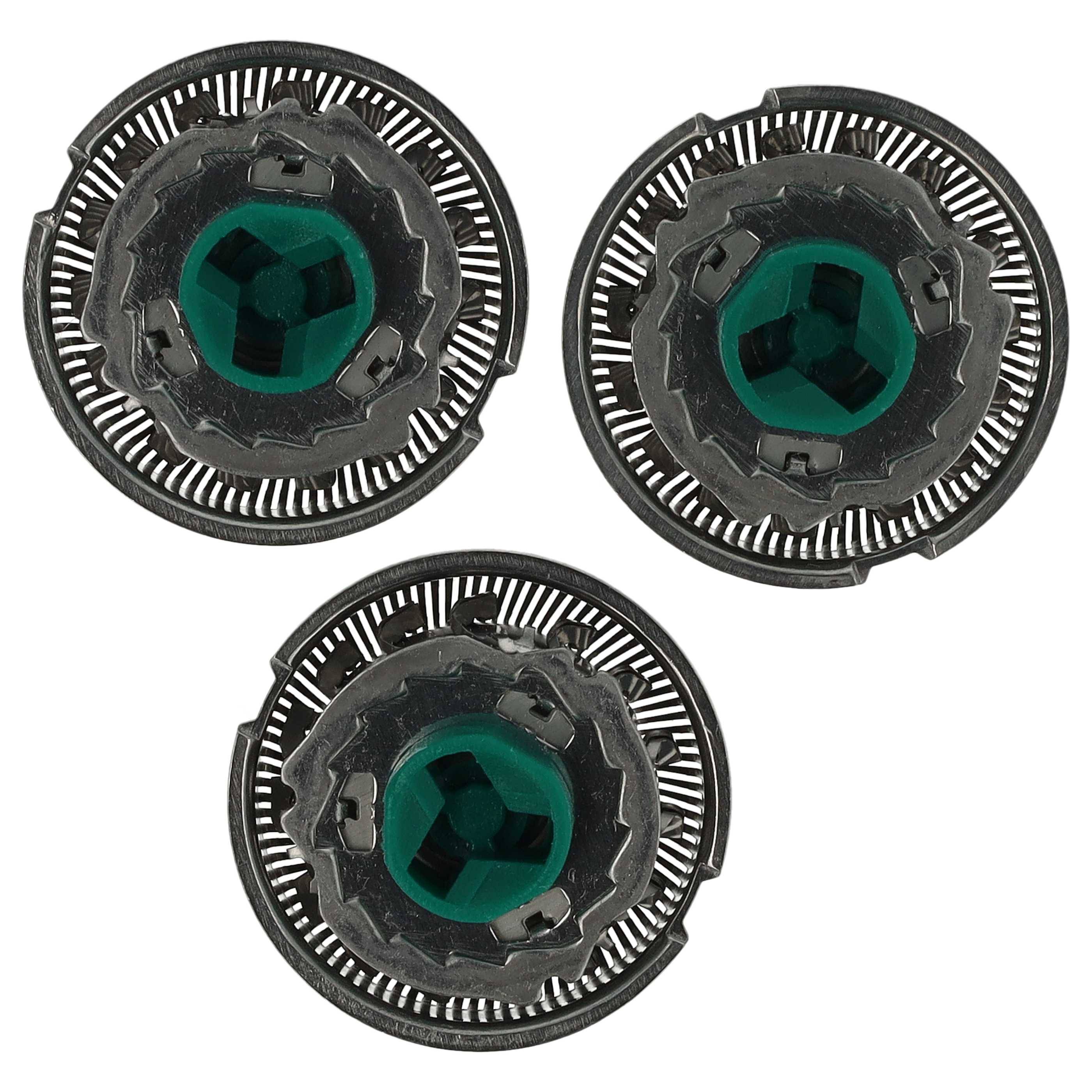 vhbw 3x Ersatz-Scherköpfe kompatibel mit Philips AT750 AT751 AT752, AT755, AT757, AT758, HQ5705, HQ5710, HQ5715, HQ6070, HQ6071, HQ6073, HQ7110