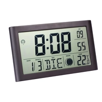 Digitale LCD Tischfunkuhr mit Datumsanzeige + Temperaturanzeige Geräuschlos Digitale Funkuhr mit Datumsanzeige Digital Schwarz 2x AA-Batterie Digitale LCD Tischfunkuhr mit Datumsanzeige + Temperaturanzeige Geräuschlos Digitale Funkuhr mit Datumsanzeige Digital Schwarz 2x AA-Batterie