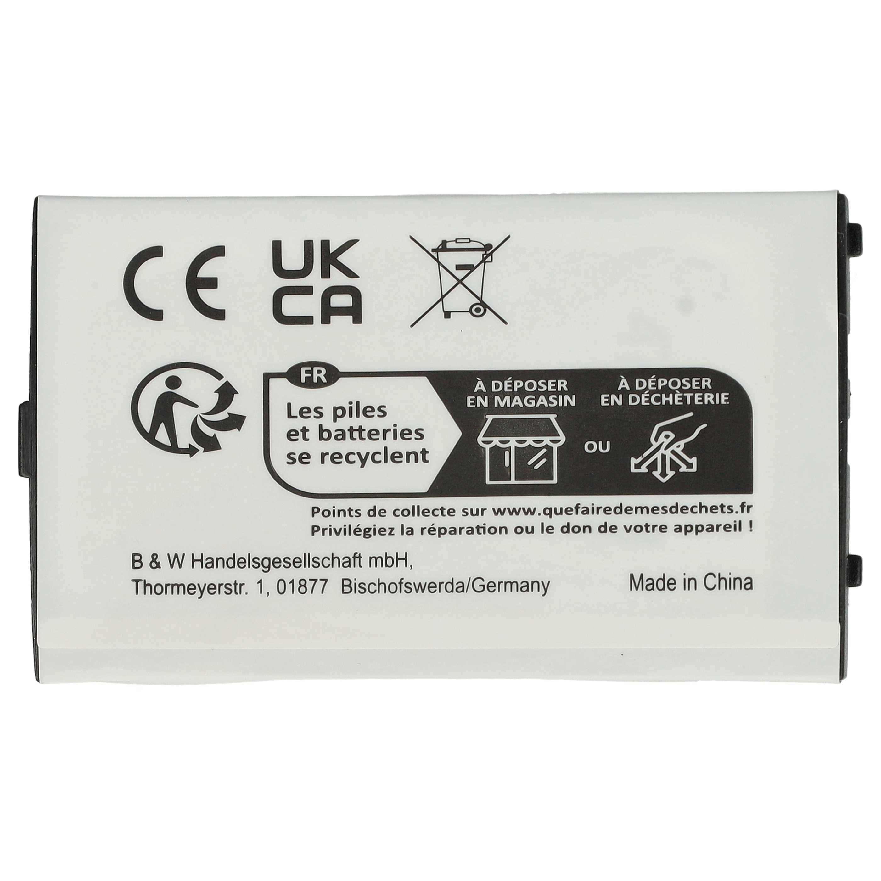 vhbw 1x Akku kompatibel mit Nintendo Game Boy Advance Special, GBA-SP Spielekonsole (800 mAh, 3,7 V, Li-Ion)