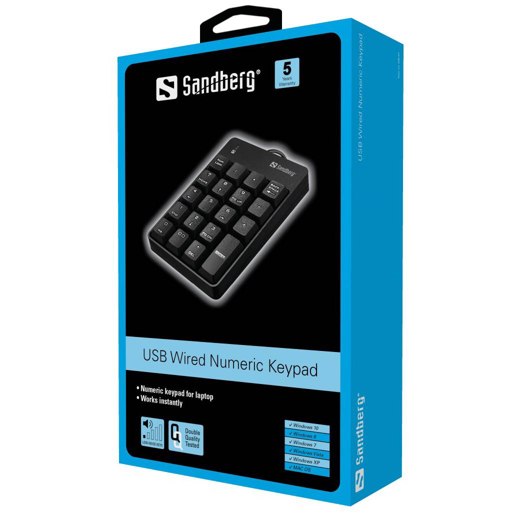 Sandberg USB Wired Numeric Keypad - Tastenfeld