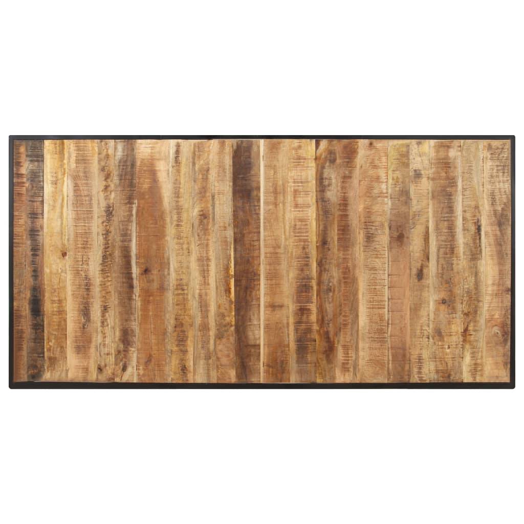 vidaXL Esstisch 160 cm Raues Mangoholz