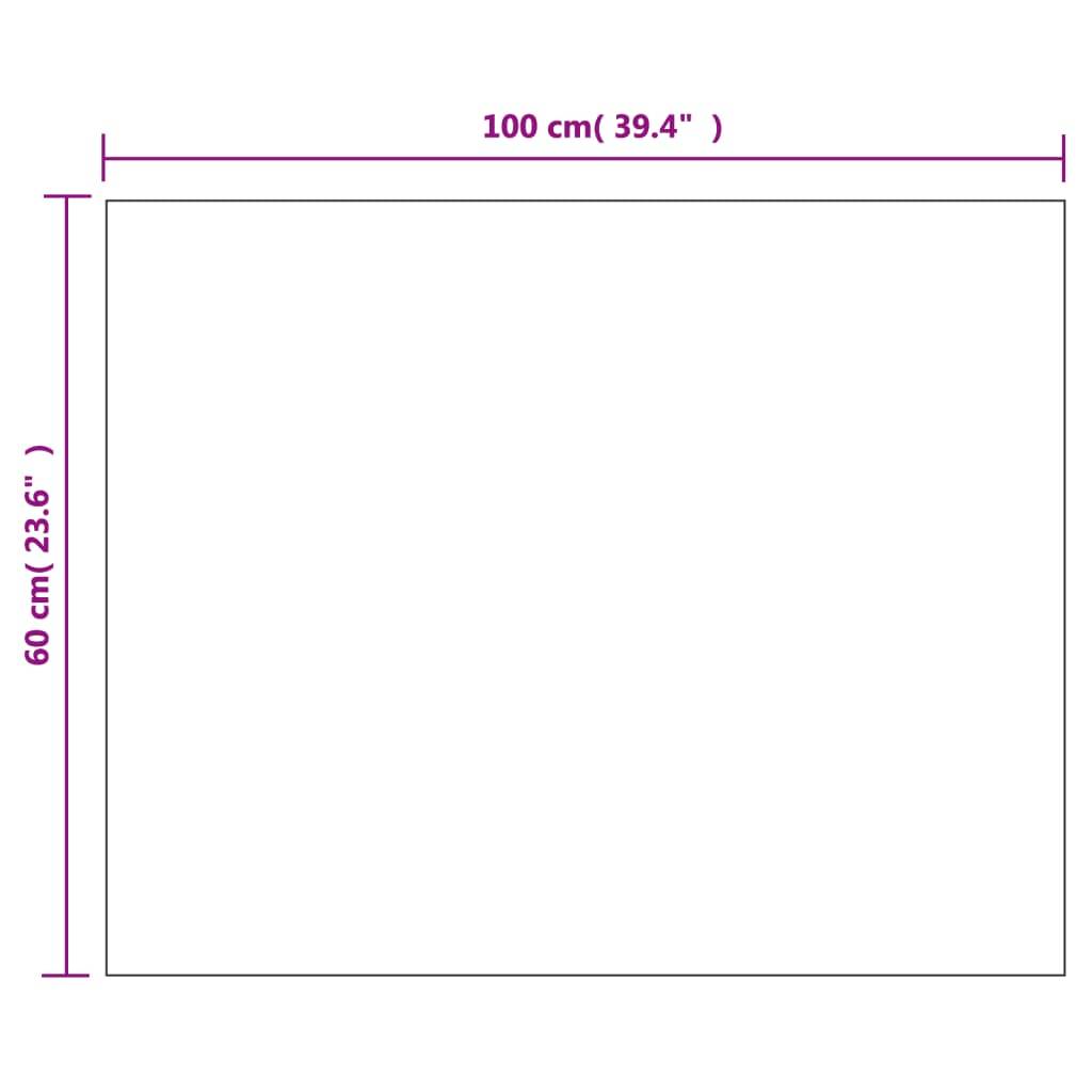 vidaXL Wandspiegel ohne Rahmen mit LED-Beleuchtung Rechteckig Glas