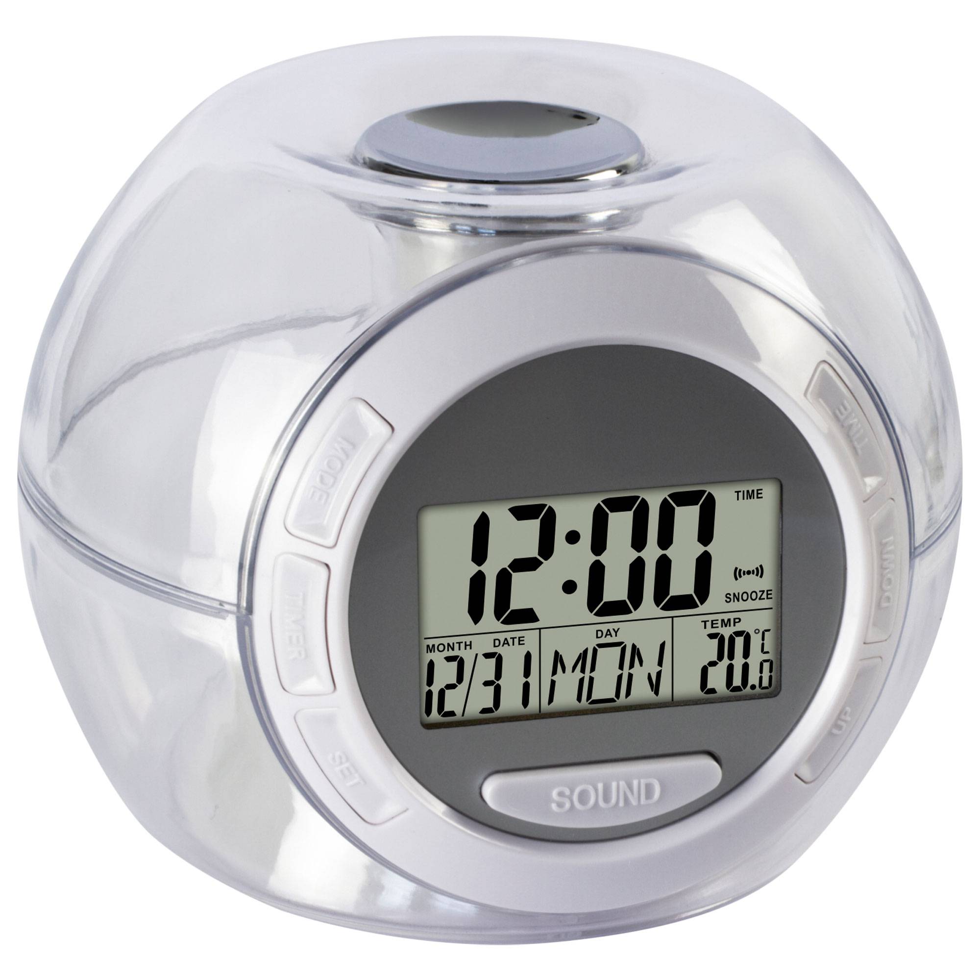 Wecker mit 6 verschiedenen Naturgeräuschen 7 verschiedene Farben Temperaturanzeige, Datumsanzeige Digitaler Wecker kein ticken Reisewecker beleuchte