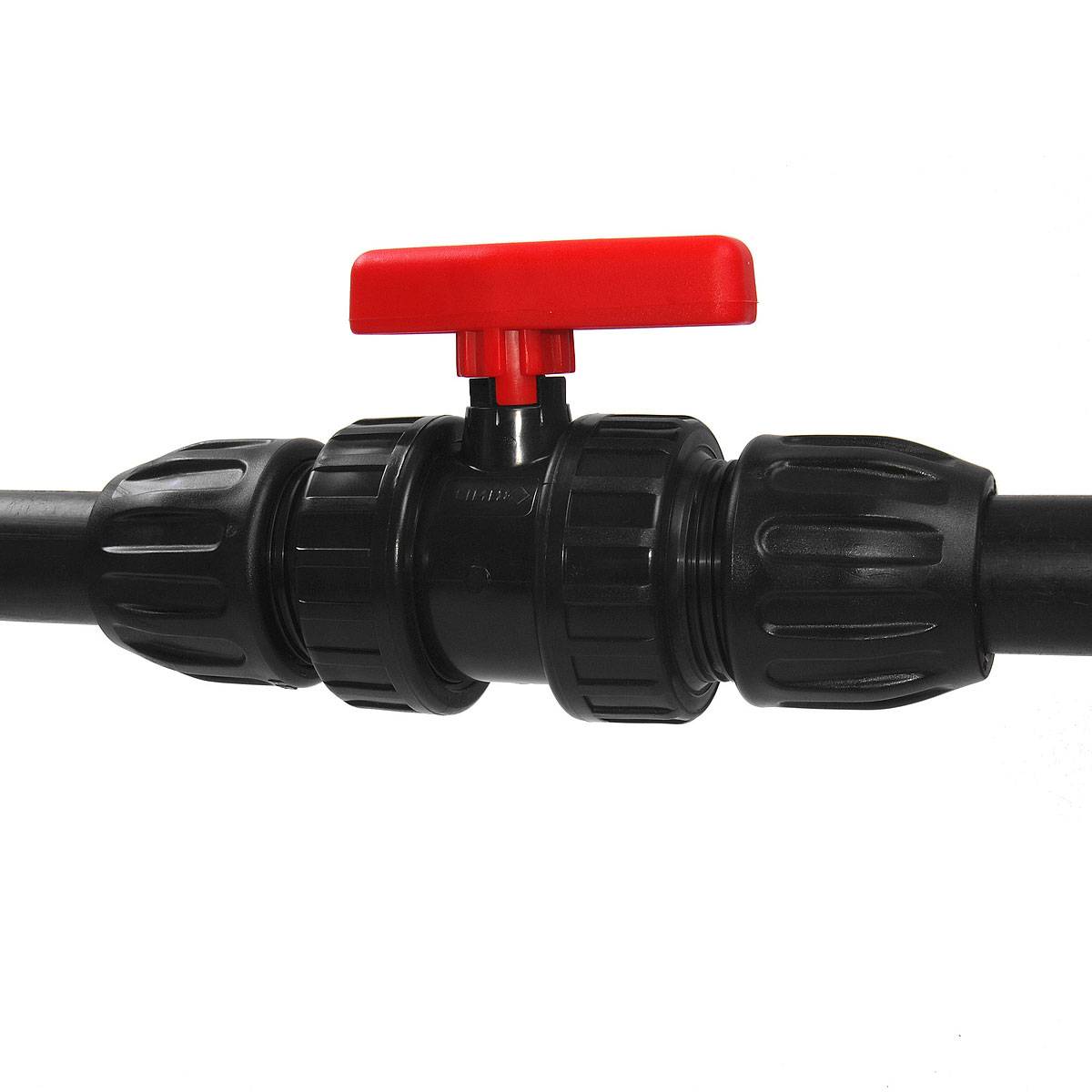 PE-Kugelhahn 2x Klemmmuffe 32 mm