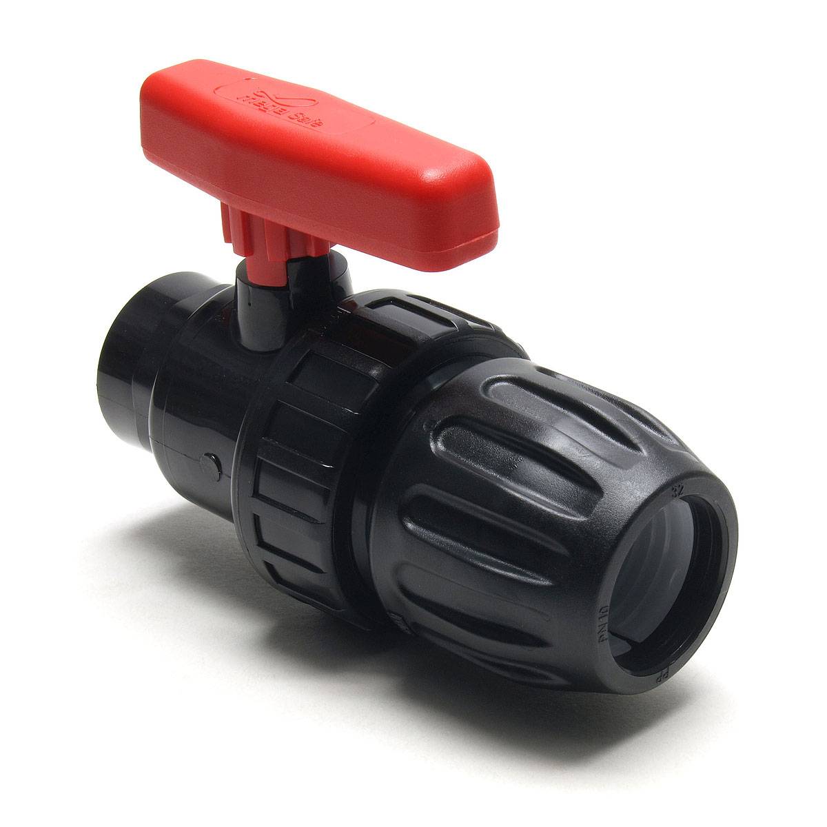 PE-Kugelhahn 1x Klemmmuffe 20 mm, 1x Innengewinde 1/2" (20,96 mm)