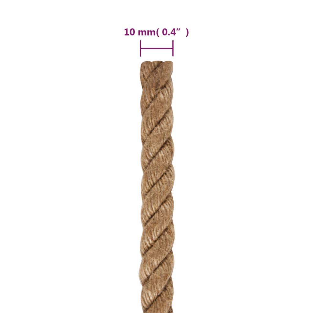 vidaXL Seil 100 % Jute 10 mm 250 m