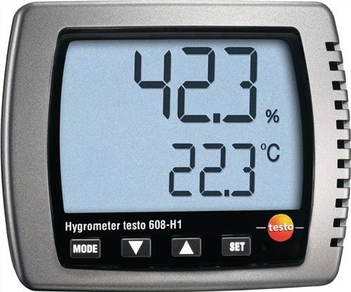 Testo 608-H1 Luftfeuchtemessgerät (Hygrometer) 10% rF 98% rF Taupunkt-/Schimmelwarnanzeige