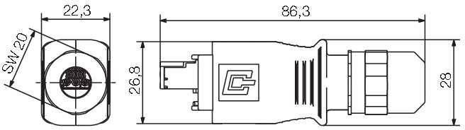 Stecker Hybrid Weidmüller Inhalt: 10 St.
