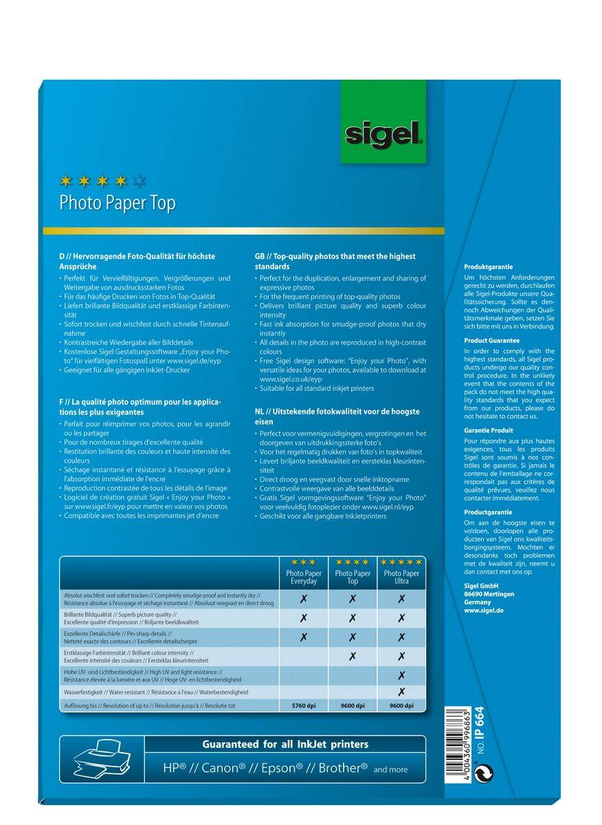 Sigel  IP664    1 St.
