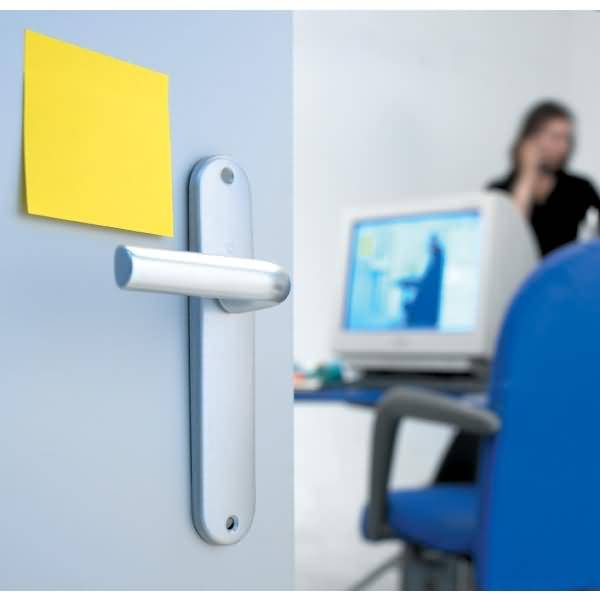 Haftnotizspender für Super Sticky Z-Notes in Katzenform gefüllt 76x76mm weiß