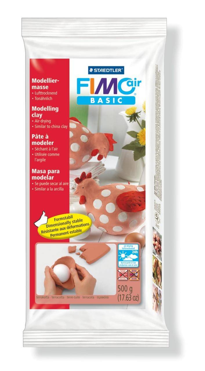Staedtler FIMOair basic 8100, Modellierton, Terrakotta, 1 Stück(e), Matt, 1 Farben, 500 g