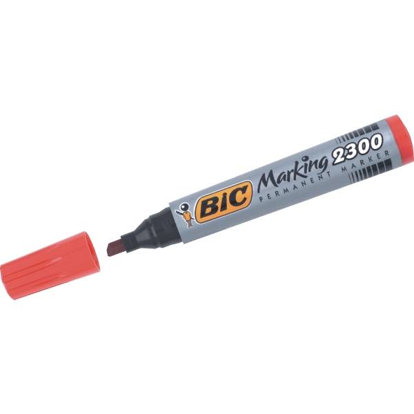 BIC Permanent Marker 2300 Keilspitze rot/820924