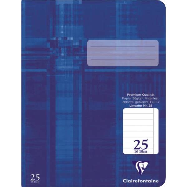Schulheft A4 Lineatur 25 16 Blatt