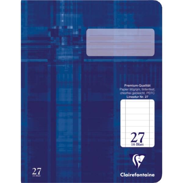 Schulheft A4 Lineatur 27 16 Blatt