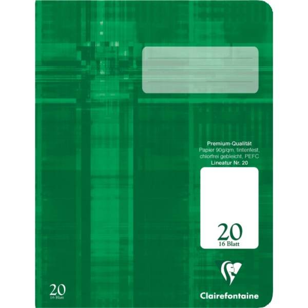 Schulheft A4 Lineatur 20 16 Blatt