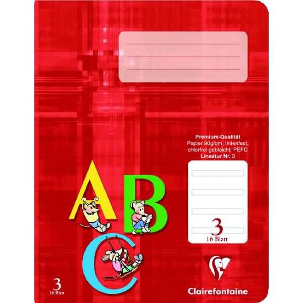 Schulheft A5 Lineatur 3 16 Blatt