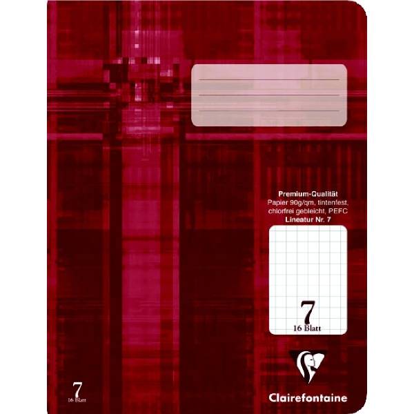 Schulheft A4 Lineatur 7 16 Blatt