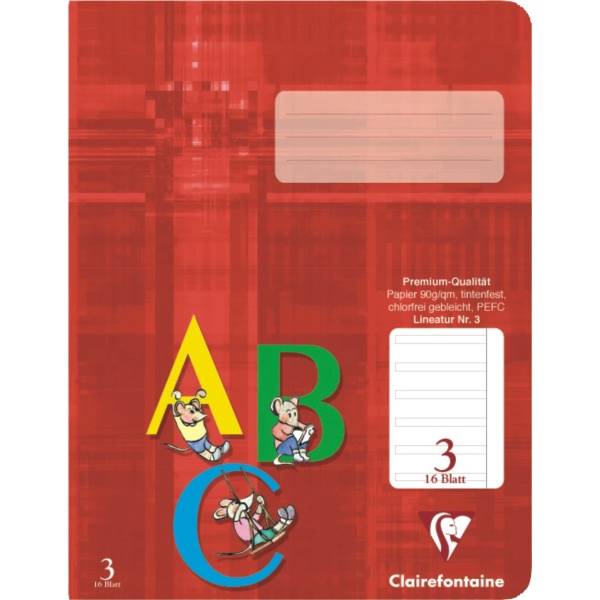 Schulheft A5 Lineatur 3 16 Blatt