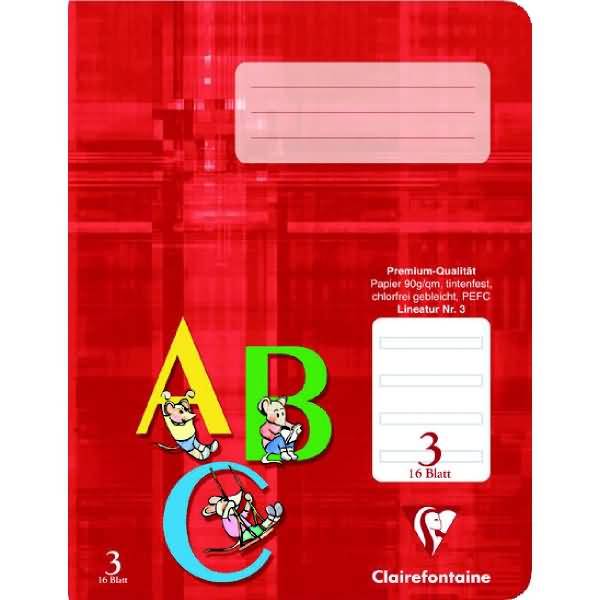 Schulheft A4 Lineatur 3 16 Blatt
