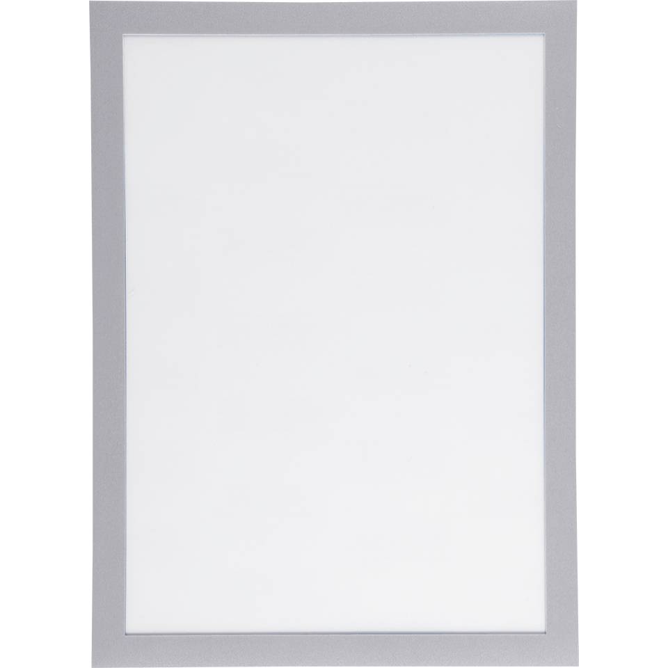 DURABLE Informationsrahmen DURAFRAME, silber, selbstklebend, 2 Stück/VE