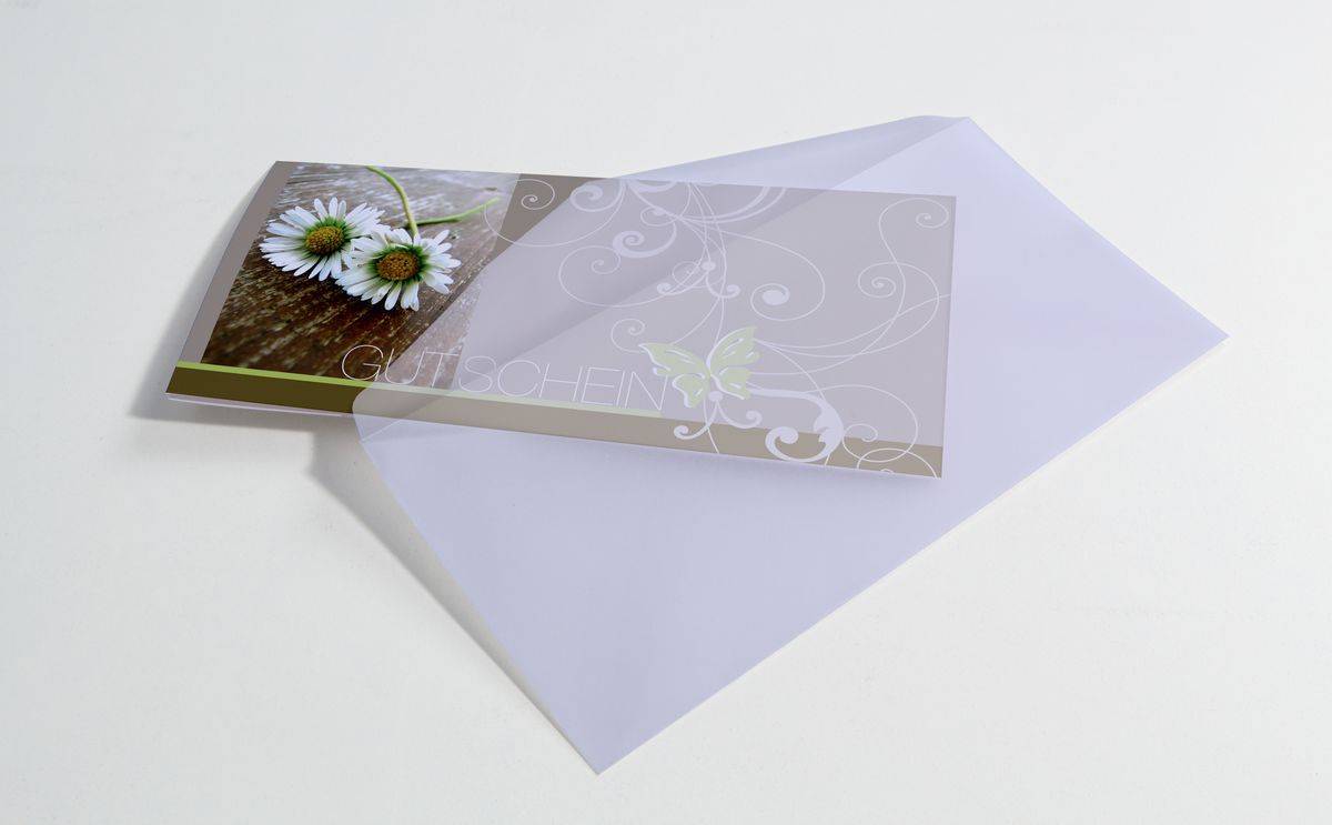 SIGEL Briefumschläge, transparent, C5 (162x229 mm), 100 g/m², 25 Umschläge